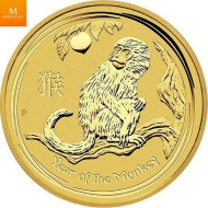 Australia 2022  1/10 oz Gull Lunar S3 «Year of the Tiger» Kvalitet BU i Kapsel