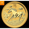 Australia 2014 1/10 oz Gull Lunar S2 «Year of the Horse» Kvalitet BU i Kapsel