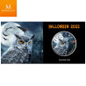 Canada 2022 MAPLE LEAF 1 OZ SØLV  HALLOWEEN UGLE BU I KAPSEL