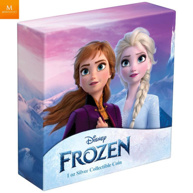 Niue 2022 DISNEY FROZEN 1 OZ  KVALITET PROOF I SKRIN Niue 2022 DISNEY FROZEN 1 OZ  KVALITET PROOF I SKRIN