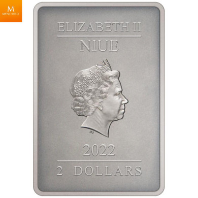 Niue 2022 AHSOKA TANO 1 OZ  MANDALORIAN POSTERS KVALITET ANTIKK FINISH