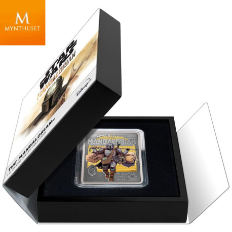 Niue 2022 THE MANDALORIAN 1 OZ  MANDALORIAN POSTERS KVALITET ANTIKK FINISH