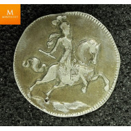 Sølvavslag u/år av dukat Christian V. Type III. NM.24b