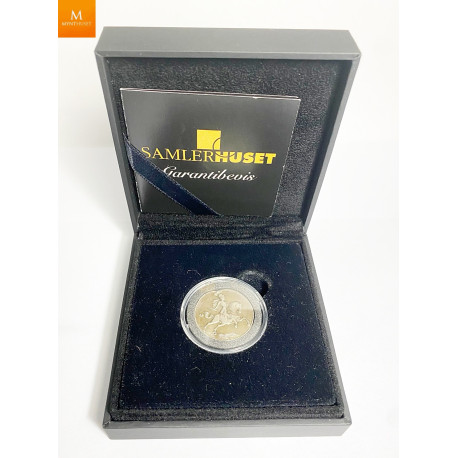 Sølvavslag u/år av dukat Christian V. Type III. NM.24b