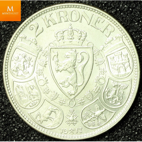 2 krone 1917 kvalitet god 01