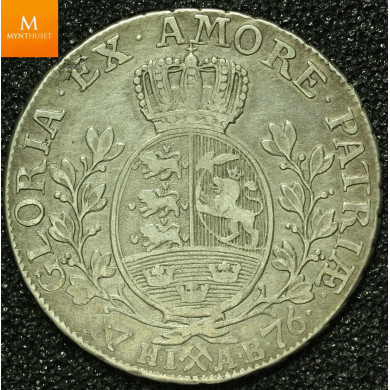 1/2 speciedaler 1776 kvalitet 1/1+