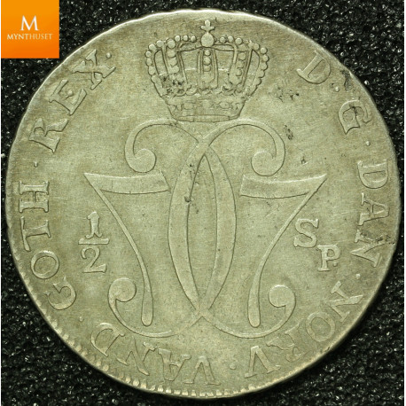 1/2 speciedaler 1776 kvalitet 1/1+