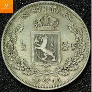 1/2 Speciedaler 1844 kvalitet 1+