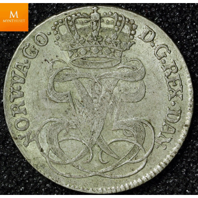 24 skilling 1757 kvalitet 1+ meget pen