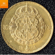 Sweden 20 kronor 1925 kvalitet 01