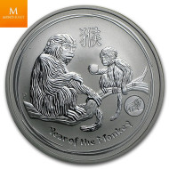 Australia  1 OZ 2016 LUNAR MONKEY LION PRIVY .999 sølv mynt  i kvalitet BU i kapsel
