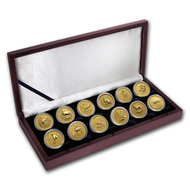 12 oz rent gull, unik mulighet! Australia Lunar Series 2 komplett sett med 12 stk 1 oz gullmynter i kvalitet BU 12 oz rent gull, unik mulighet! Australia Lunar Series 2 komplett sett med 12 stk 1 oz gullmynter i kvalitet BU