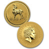 12 oz rent gull, unik mulighet! Australia Lunar Series 2 komplett sett med 12 stk 1 oz gullmynter i kvalitet BU