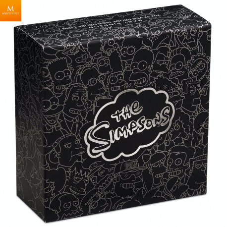 Tuvalu 2022 BART SIMPSON™ 2 OZ  2 DOLLAR HIGH RELIEF THE SIMPSONS™ KVALITET PROOF