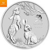 Australia 2023 1/2 oz Sølv Lunar S3 Year of the Rabbit BU M/Kapsel