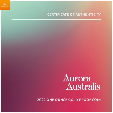 Årets mynt! Kun 1 stk tilgjengelig! Niue 2022 AURORA AUSTRALIS 1 OZ  Gull COLOR 100 dollar  Kvalitet Proof Mintage 99! Årets mynt! Kun 1 stk tilgjengelig! Niue 2022 AURORA AUSTRALIS 1 OZ  Gull COLOR 100 dollar  Kvalitet Proof Mintage 99!
