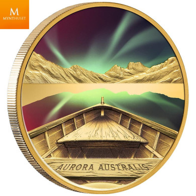 Årets mynt! Kun 1 stk tilgjengelig! Niue 2022 AURORA AUSTRALIS 1 OZ  Gull COLOR 100 dollar  Kvalitet Proof Mintage 99! Årets mynt! Kun 1 stk tilgjengelig! Niue 2022 AURORA AUSTRALIS 1 OZ  Gull COLOR 100 dollar  Kvalitet Proof Mintage 99!