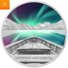 Nydelig! Niue 2022 AURORA AUSTRALIS 1 OZ  Sølv COLOR 1 dollar  Kvalitet Proof