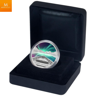 Nydelig! Niue 2022 AURORA AUSTRALIS 1 OZ  Sølv COLOR 1 dollar  Kvalitet Proof Nydelig! Niue 2022 AURORA AUSTRALIS 1 OZ  Sølv COLOR 1 dollar  Kvalitet Proof