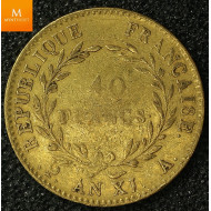 Frankrike 40 francs Napoleon AN XI kvalitet 1