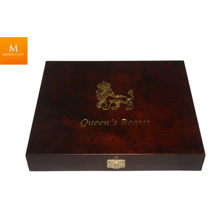 Queen`s Beast gullmyntsett med 10 stk 1/4 oz gullmynter