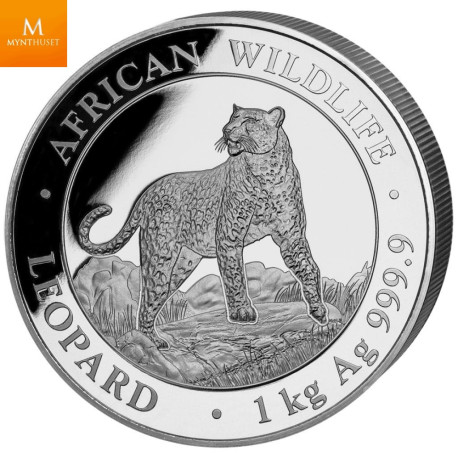 Somalia 2022 LEOPARD 1 KILO AFRICAN WILDLIFE OPPLAG KUN 500 MYNTER