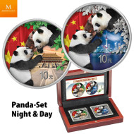 KINA 2023 PANDA "NIGHT & DAY" SETT  KVALITET BU I SKRIN M/COA