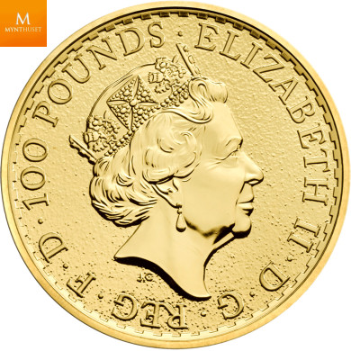 Original Tube med 10 stk 2017 Britannia 1 oz gull