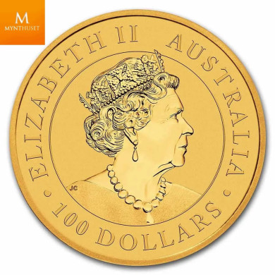 Australian 2022 1 oz Kangaroo Gold Coin BU i kapsel Australian 2022 1 oz Kangaroo Gold Coin BU i kapsel