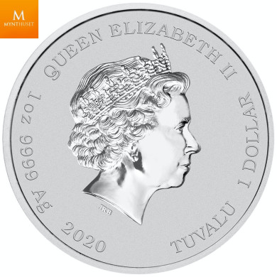 Tuvalu 1 DOLLAR 2020 BART SIMPSON™ 1 OZ SIMPSONS™ KVALITET BU I KAPSEL