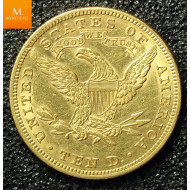 USA 10 Dollar 1880 Philadelphia Kvalitet 1+/01 i kapsel