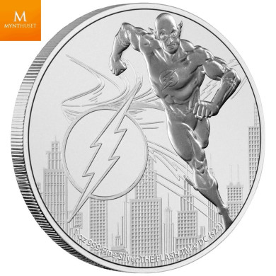 Uvanlig! Monsterboks Niue 2022 The Flash 2 DOLLAR  250 stk 1 OZ sølv mynt